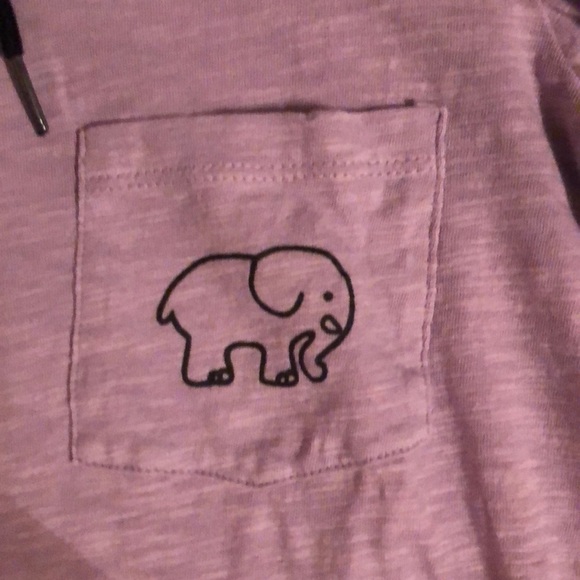 🐘Ivory Ella hooded long sleeve tee🐘 - Picture 3 of 4
